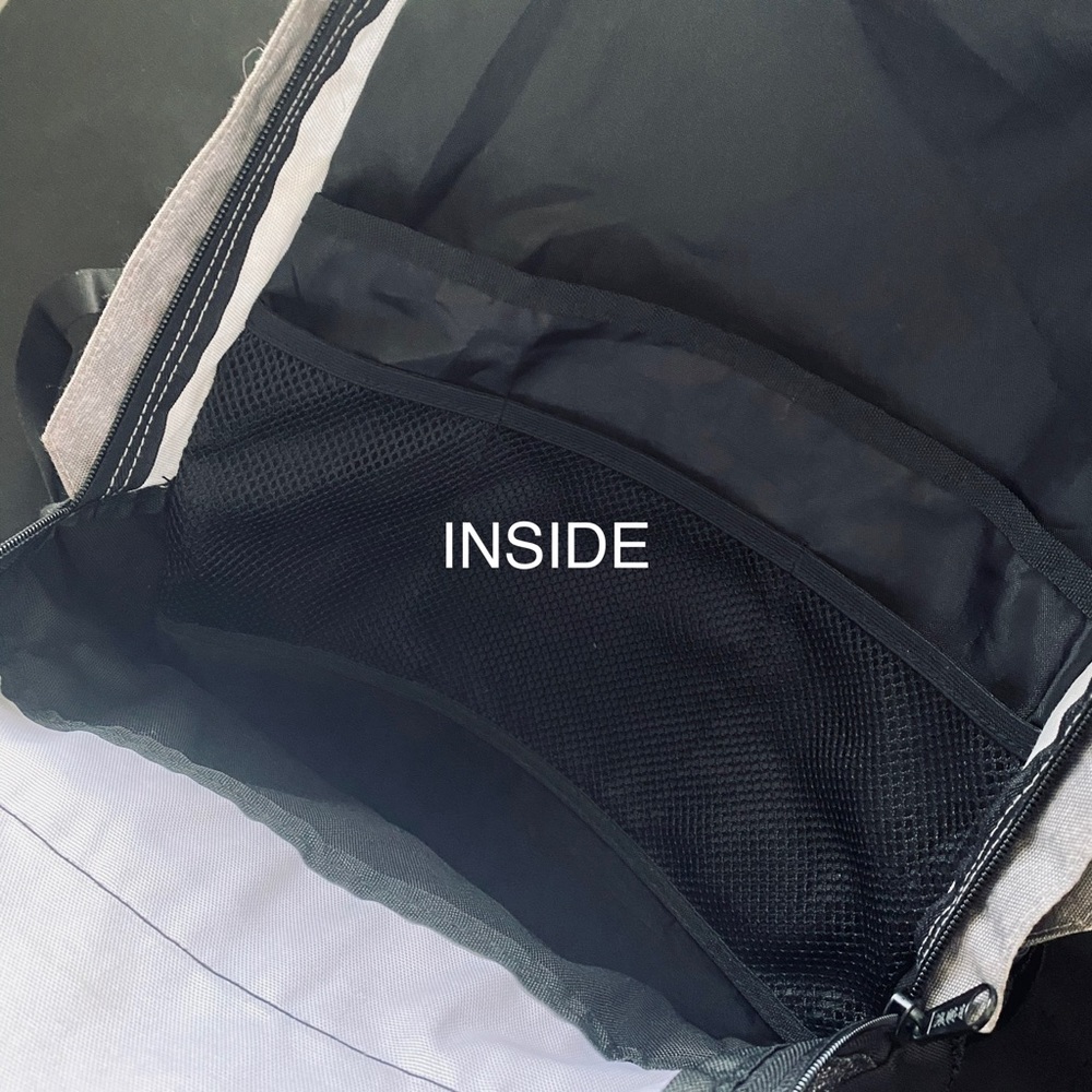 PINK Gray and Black Backpack - Picture 6 of 12